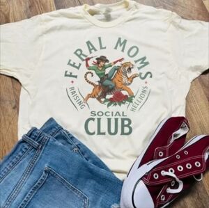 Feral Moms Club T-shirt‎ Multiple Sizes Available